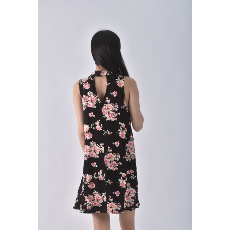 (M) forever21花卉黑色洋裝二手衣, , large
