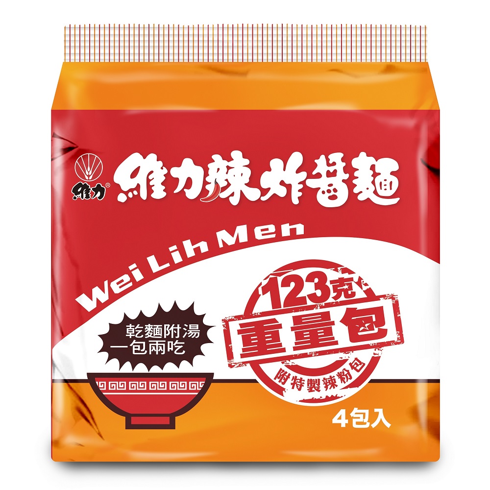 維力辣炸醬重量包麵123g, , large