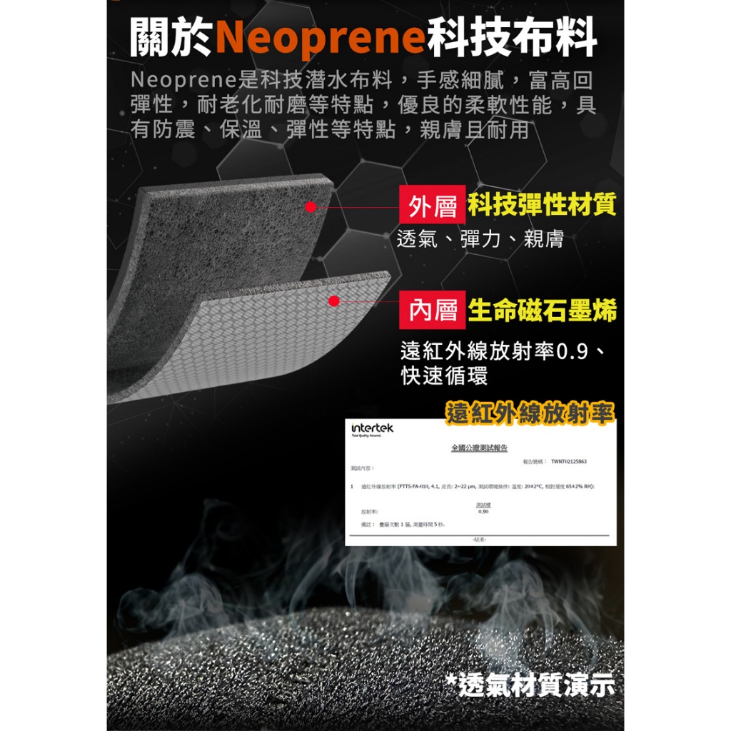 【生命磁】 石墨烯 4000高斯磁石遠紅外線 強循溫感護踝 跟腱炎 足踝防護 扭傷 促進循環 足底筋膜炎, , large