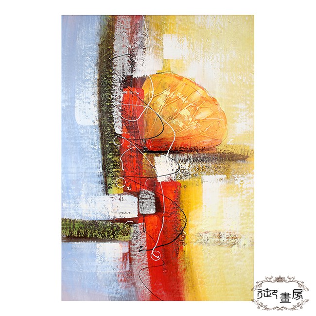 【御畫房】 手繪無框油畫-鳳凰花開 60x90cm, , large