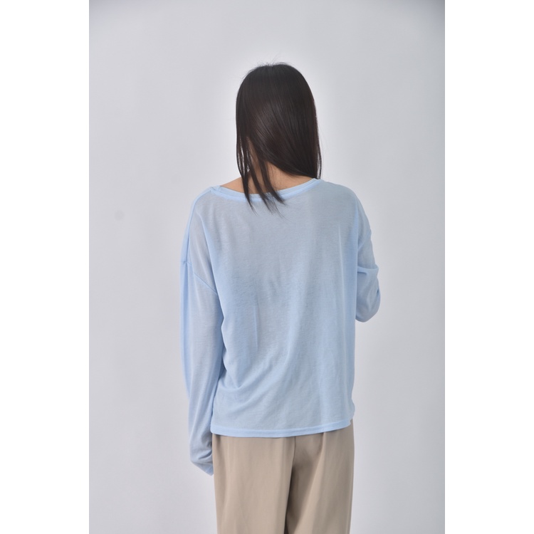 (XL) 紫皇冠質感圓領紫色長袖上衣二手衣, , large