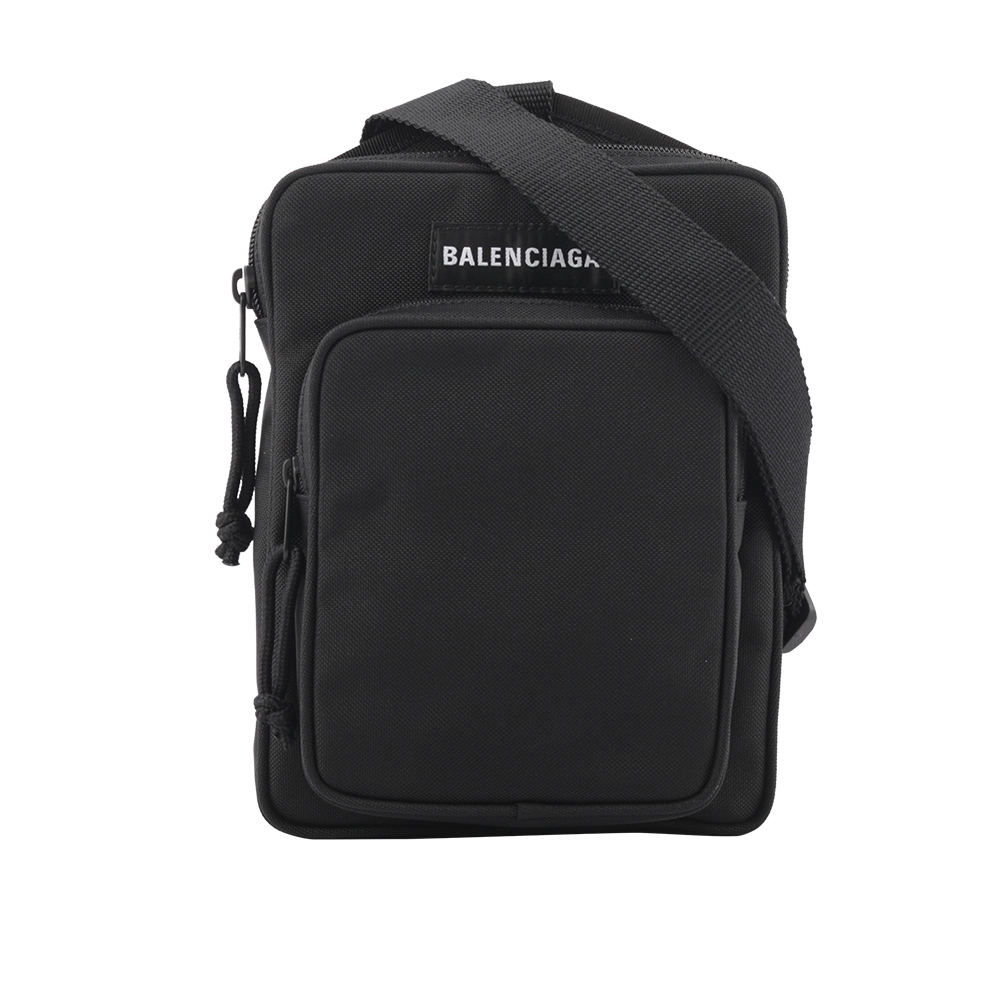 BALENCIAGA Explorer 尼龍拉鍊口袋斜背包/黑色, , large