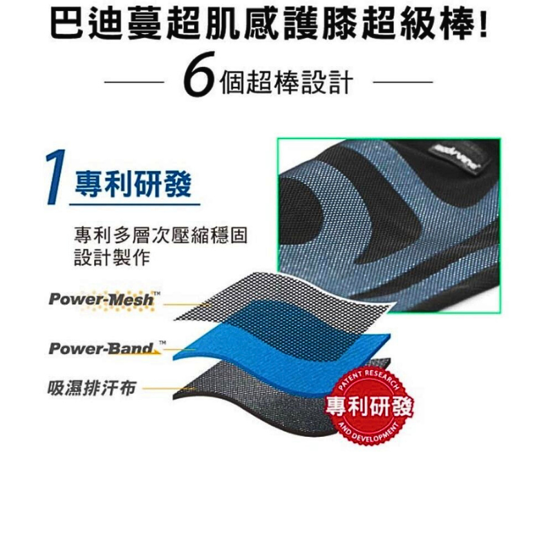 超肌感貼紮護膝-1只(CT-N15520), , large