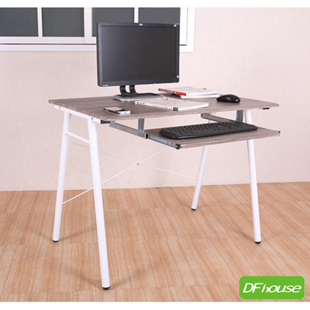 《DFhouse》羅浮宮A字附鍵盤電腦桌-2色, , large