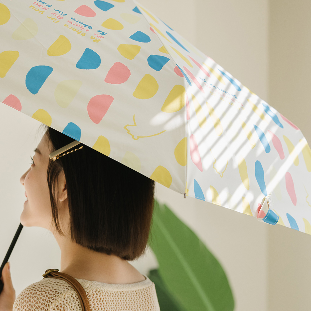 【rento】 防曬黑膠安全自動傘-半圓, , large