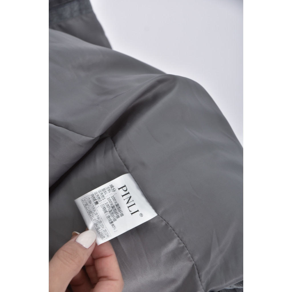 (2XL) pinli格紋灰色外套二手衣, , large