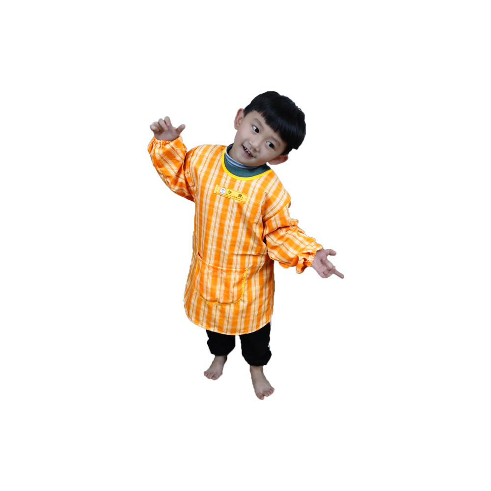 GS MALL 台灣製造 幼童圍裙 隨機色 可愛圍裙 畫畫圍裙 園藝圍裙 家事圍裙 勞作圍裙 彩繪圍裙 圍裙, , large