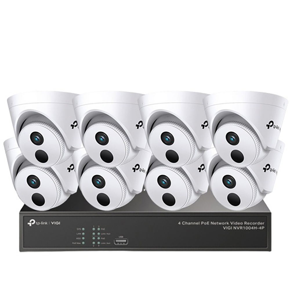 TP-LINK 昌運監視器組合 VIGI NVR1008H-8MP 8路主機+VIGI C430I 3MP網路攝影機*8, , large