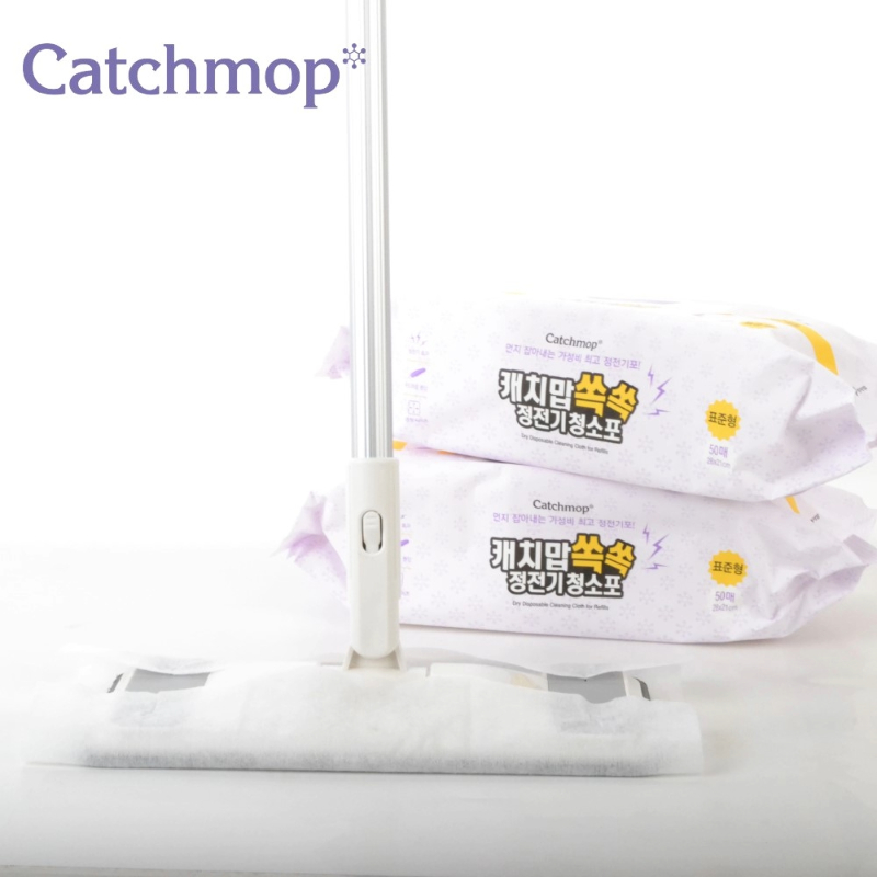 〔得來亞〕Catchmop靜電除塵紙(50張) / 韓國創新靜電吸附技術, , large