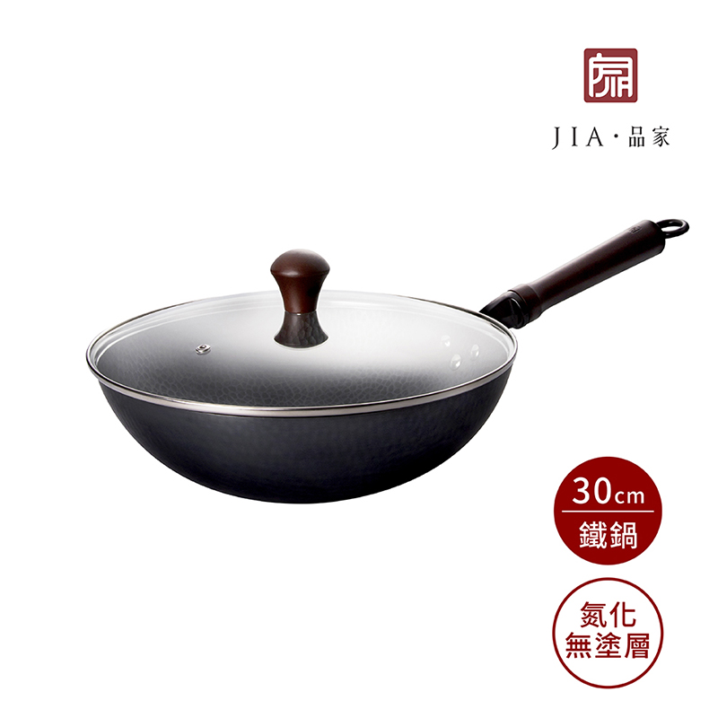 JIA Companion Carbon Steel Wok 30cm, , large
