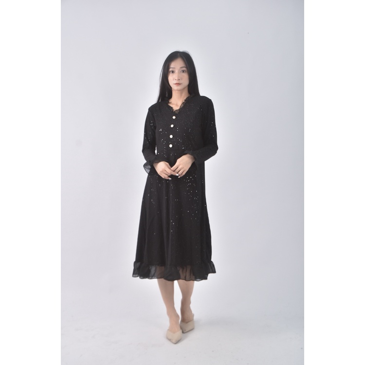 (S) lala質感黑色洋裝二手衣, , large