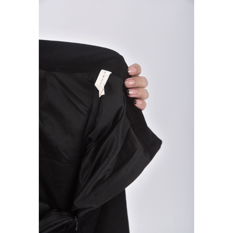 (S) pazzoA字黑色短裙二手衣, , large