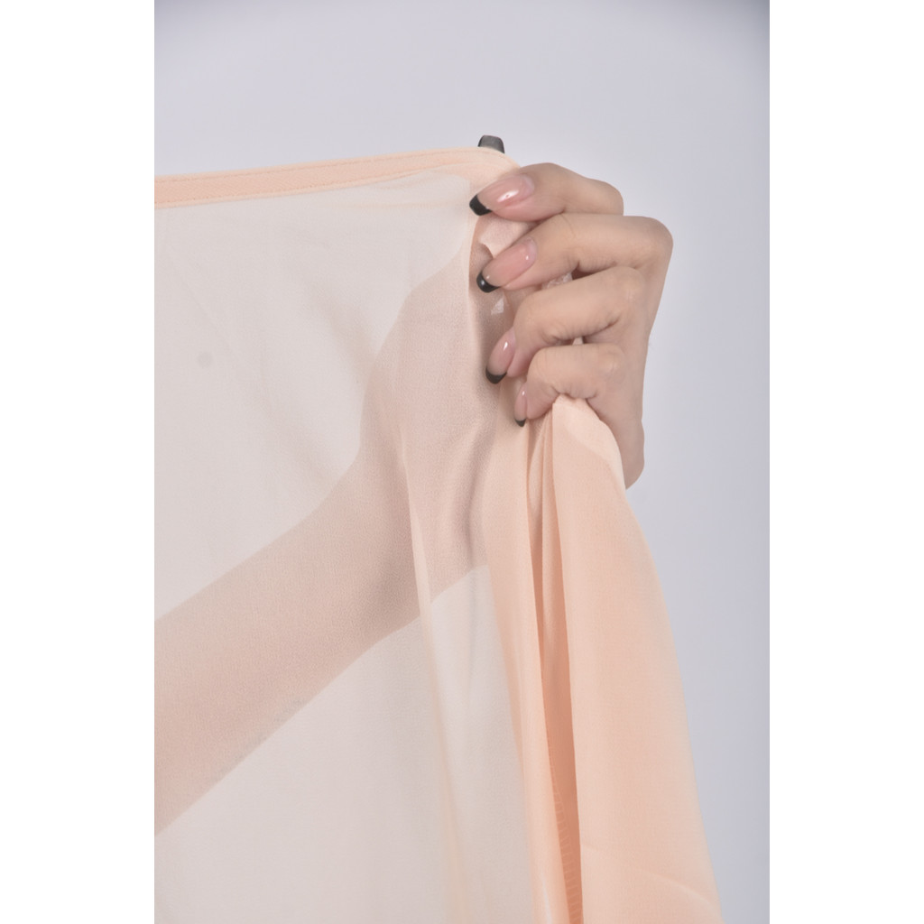 (L) 透紗杏色罩衫二手衣, , large