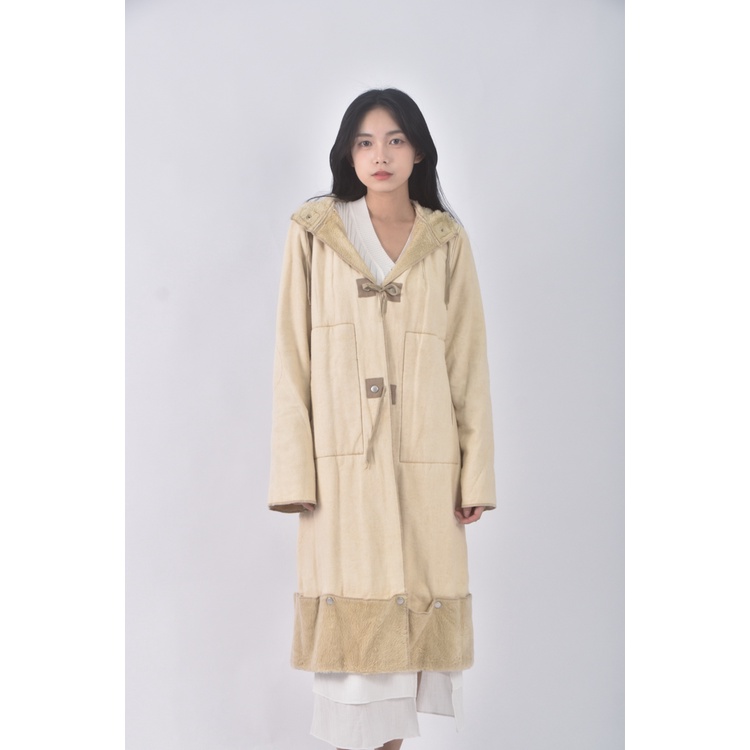 (M) cop copine內刷毛杏色外套二手衣