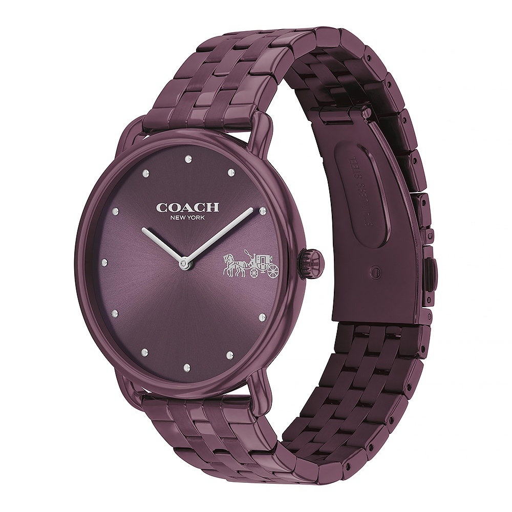 COACH Elliot 馬車女錶-紫/41mm CO14504298, , large