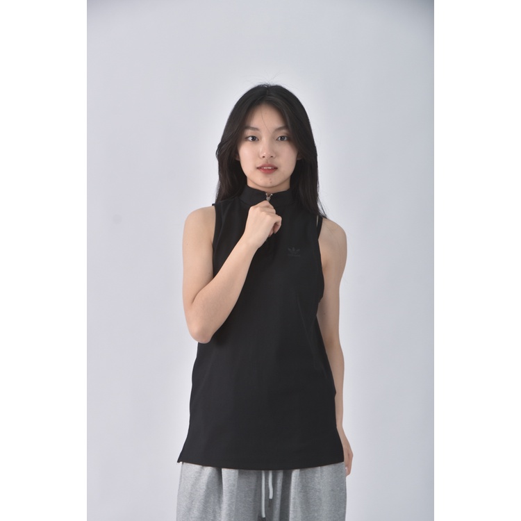 (S) adidas質感無袖黑色上衣二手衣, , large