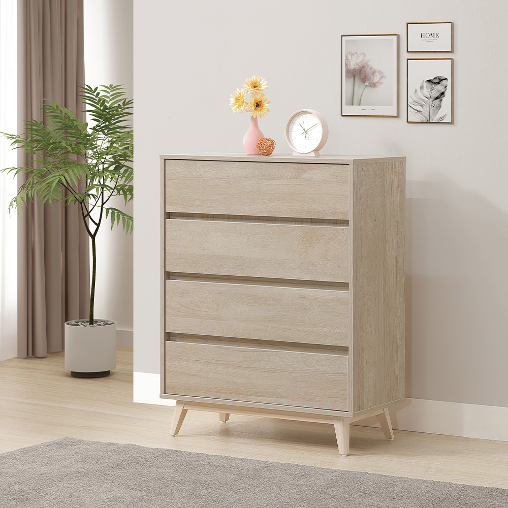 【唯熙傢俱】曼蒂橡木色四斗櫃 抽屜櫃, , large