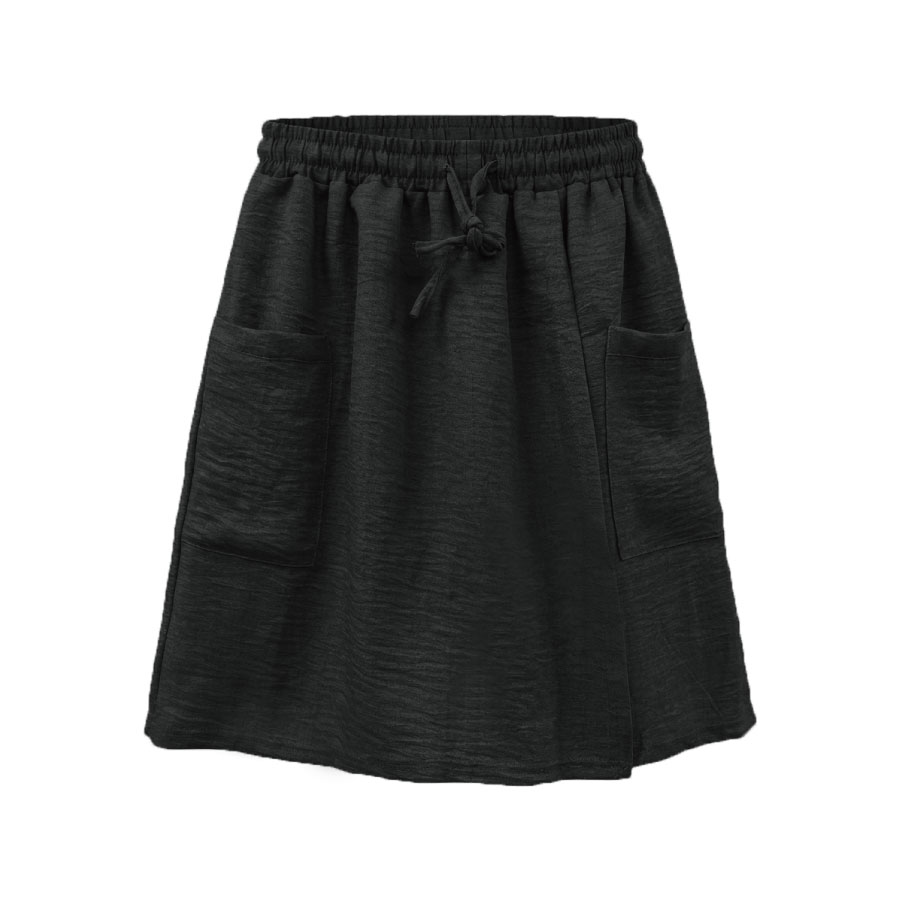 冰皺垂感一片式褲裙 TM-8002, , large