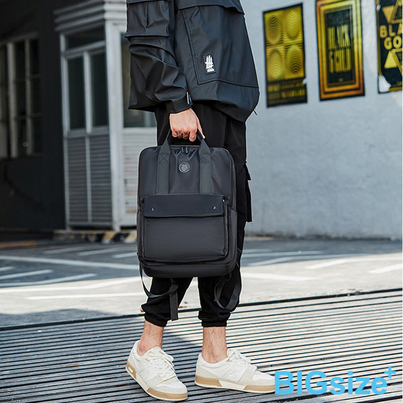 潮流 後背包 雙肩包 多功能 時尚 學生書包 旅行背包-黑-0808121, , large