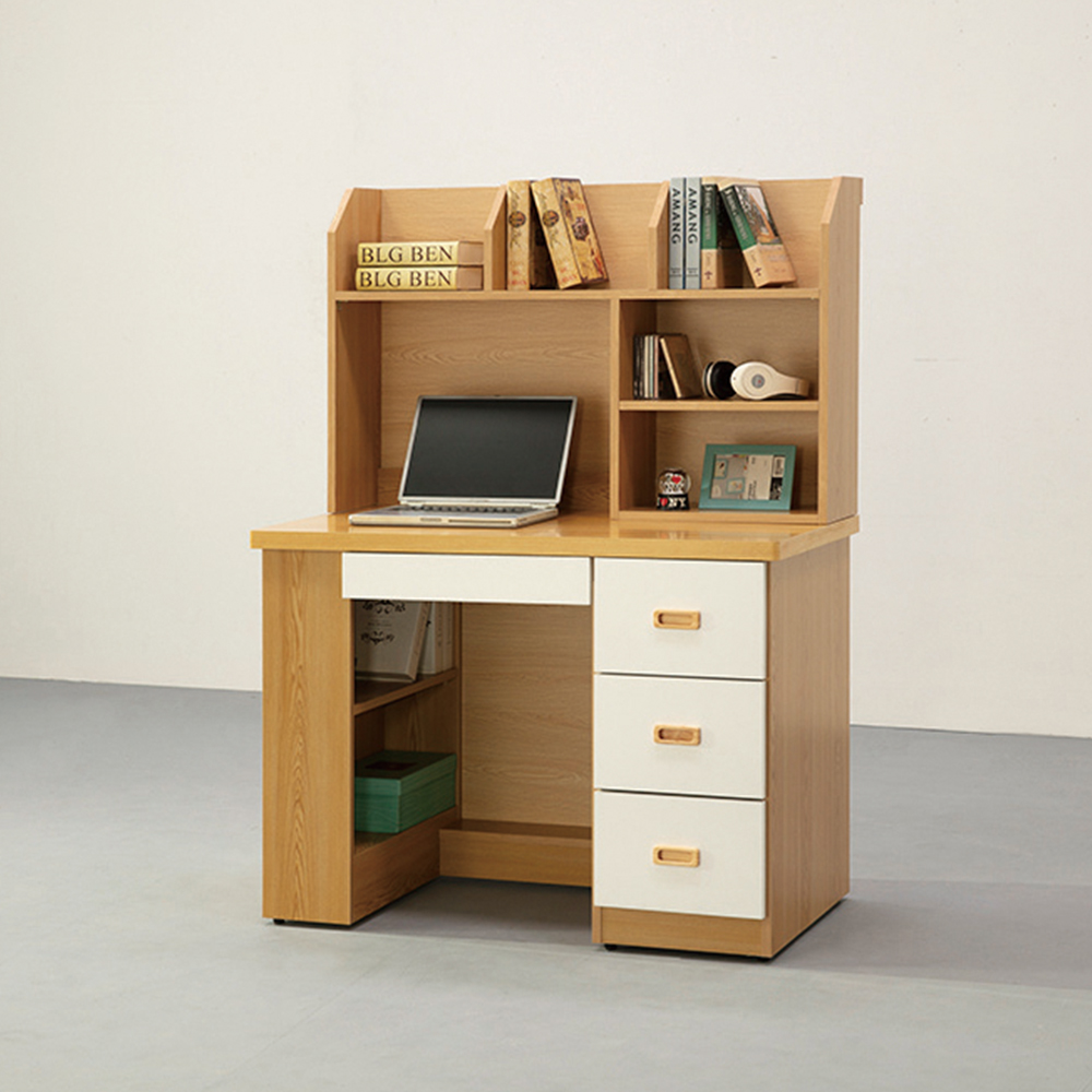 【唯熙傢俱】赫比原木色3.5尺電腦桌組, , large