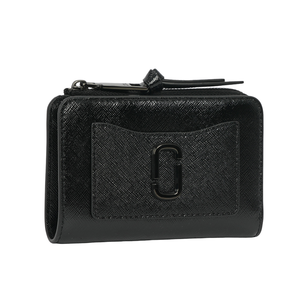 Marc Jacobs THE SNAPSHOT DTM 薄款暗釦迷你二折短夾/黑色, , large
