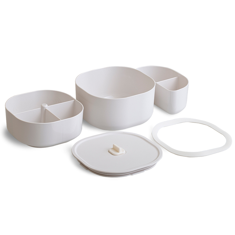 ZING Daily Bento Box Full Set-Simple White, , large