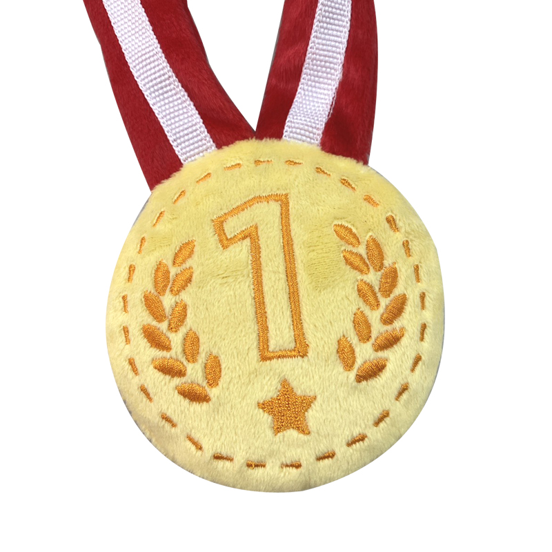 Perla gold medal plush toy, , large