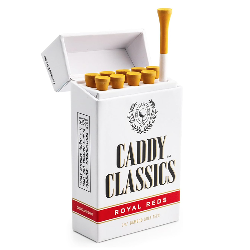 Caddy Classics Golf Tee Set – 10 Tees in Holder with 50 Refills, , large