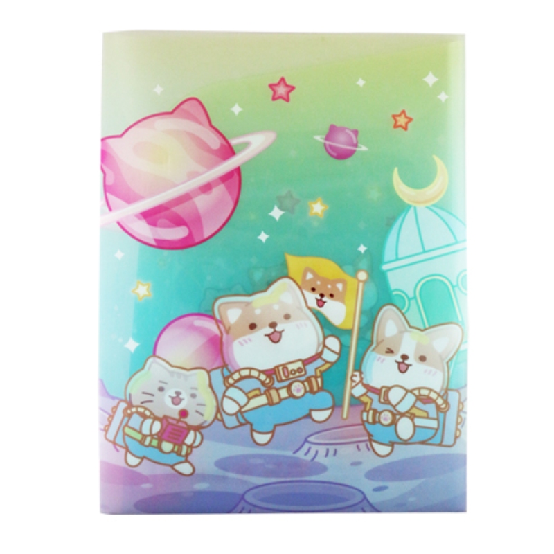 【PENROTE 筆樂】柴語錄A4雙開式資料夾 C太空