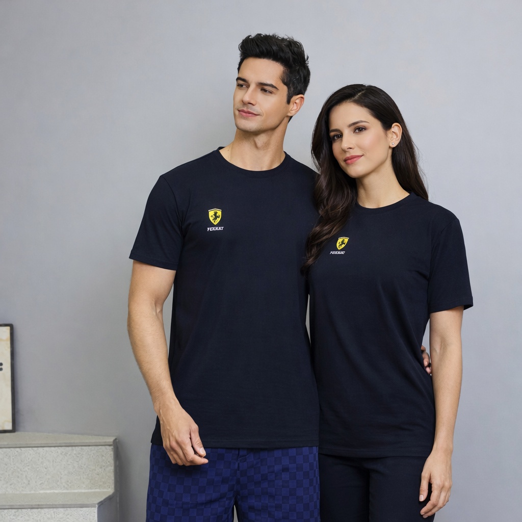 【FALALI】Short-sleeved cooling T-shirt - Men's (black)