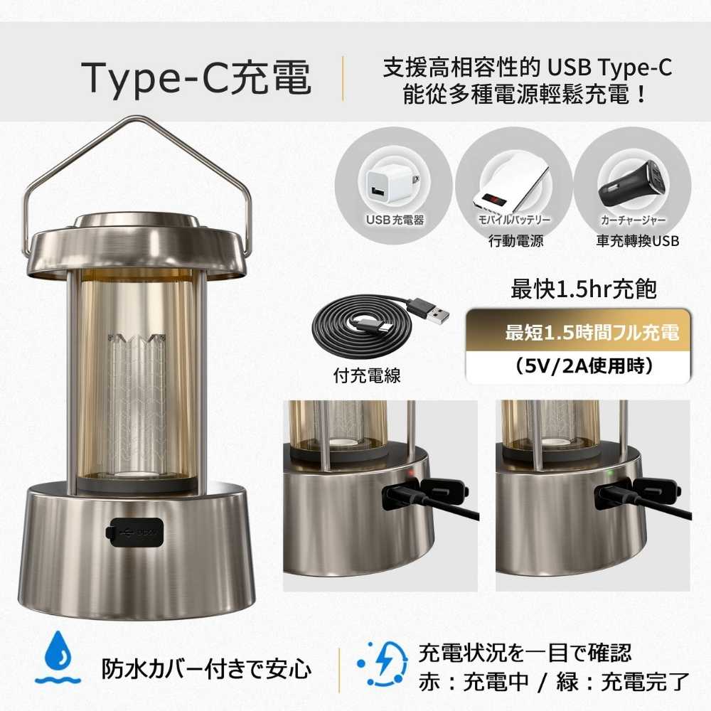 日本 【GOODGOODS】DS-M5E銀雲 SILVER HAZE金屬露營燈, , large