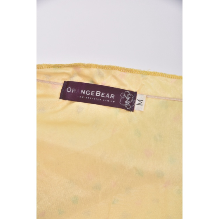 (S) orangebear愛心黃色洋裝二手衣, , large