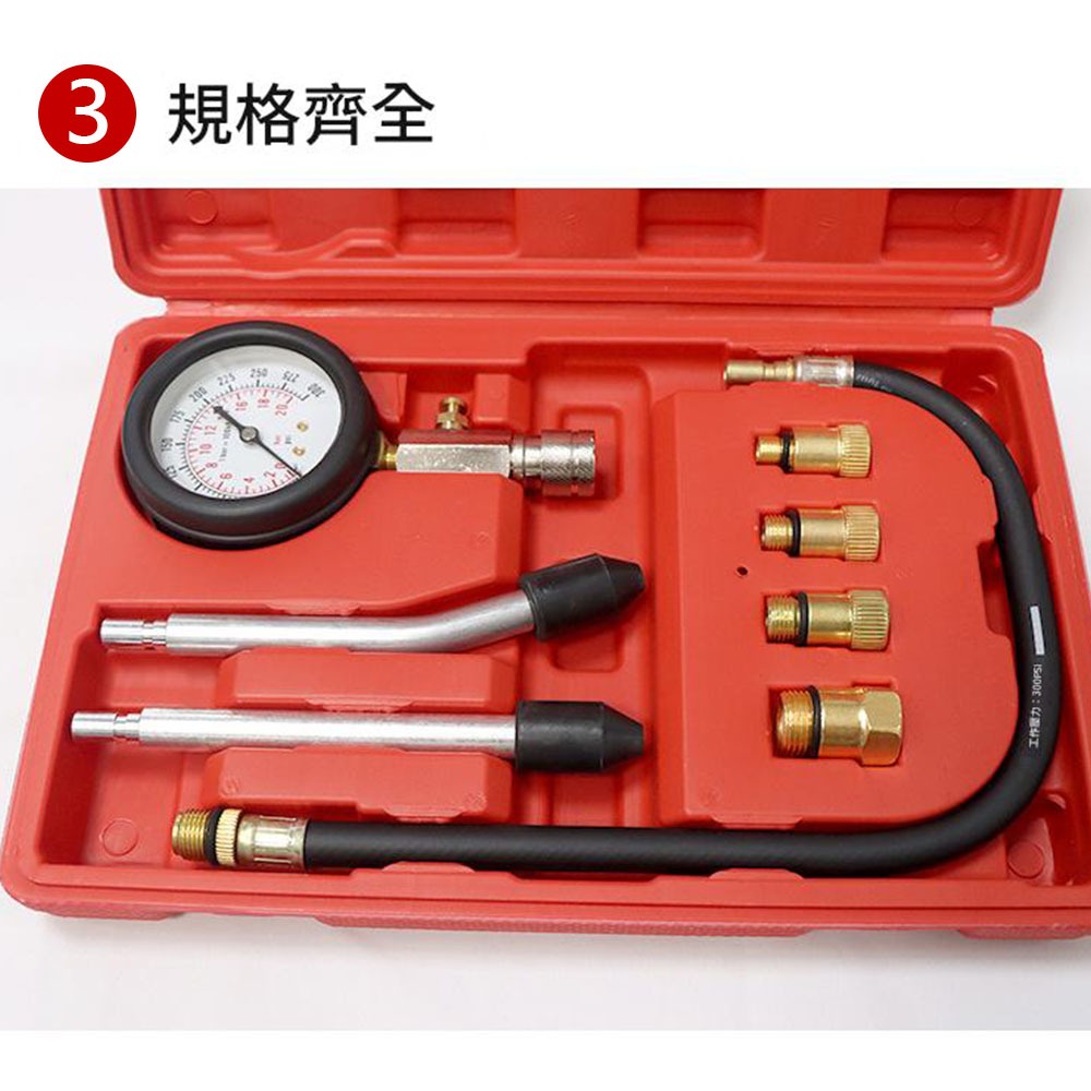 Cylinder pressure gauge, universal model for automobiles and motorcycles, , large