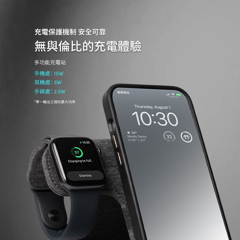 Moshi Taita M 三合一可摺疊無線充電座, , large