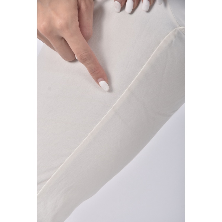 (L) net高腰質感白色長褲二手衣, , large