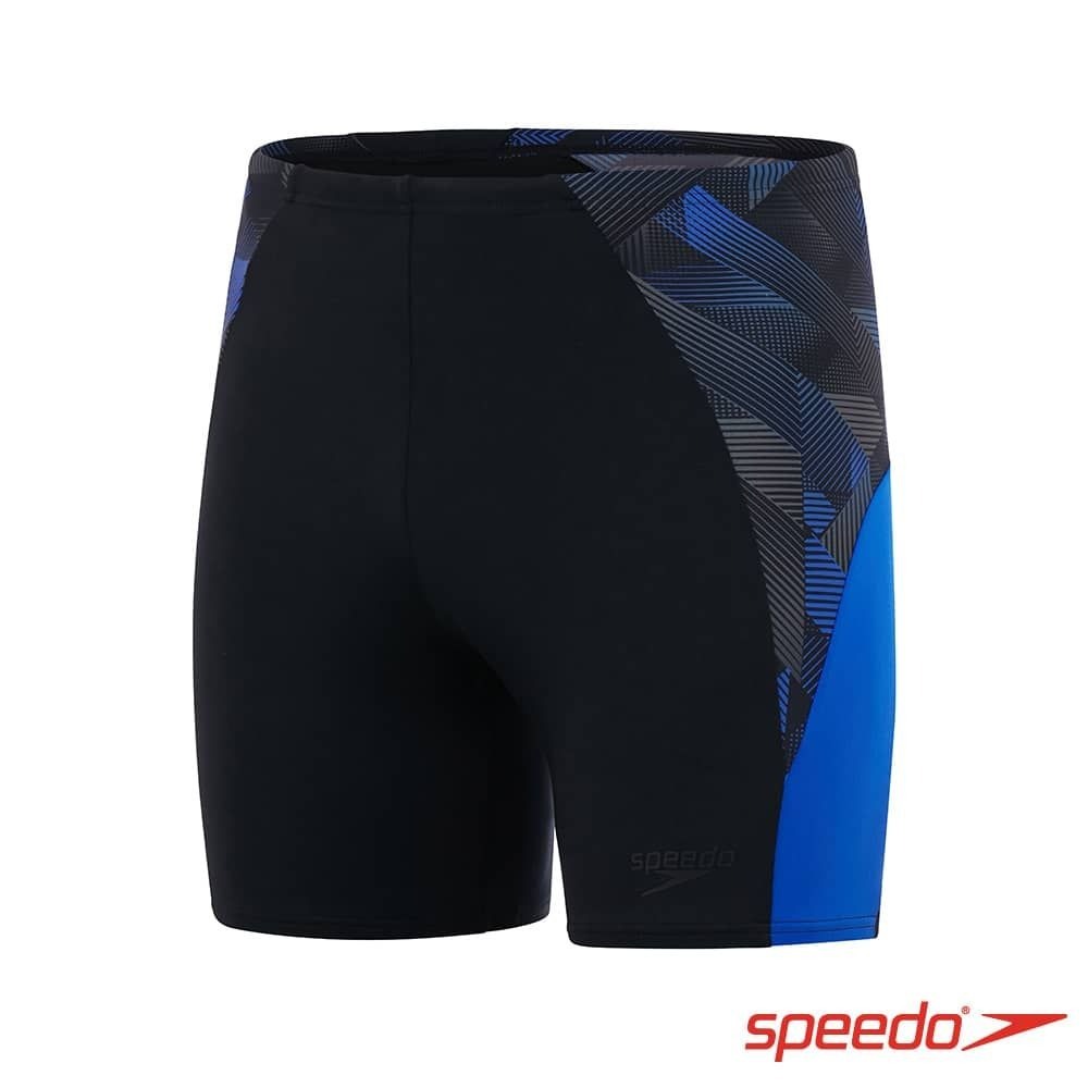 SPEEDO Chevron Splice 成人男性 運動即膝泳褲 黑藍 SD813445H037 23FWO【樂買網】, , large