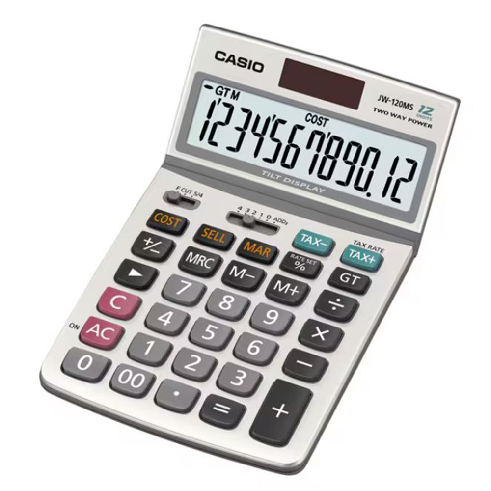 【龍品文創】CASIO JW-120MS 12位稅率電算機, , large