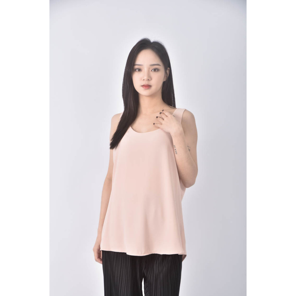 (S) laffine無袖淺粉色上衣二手衣, , large