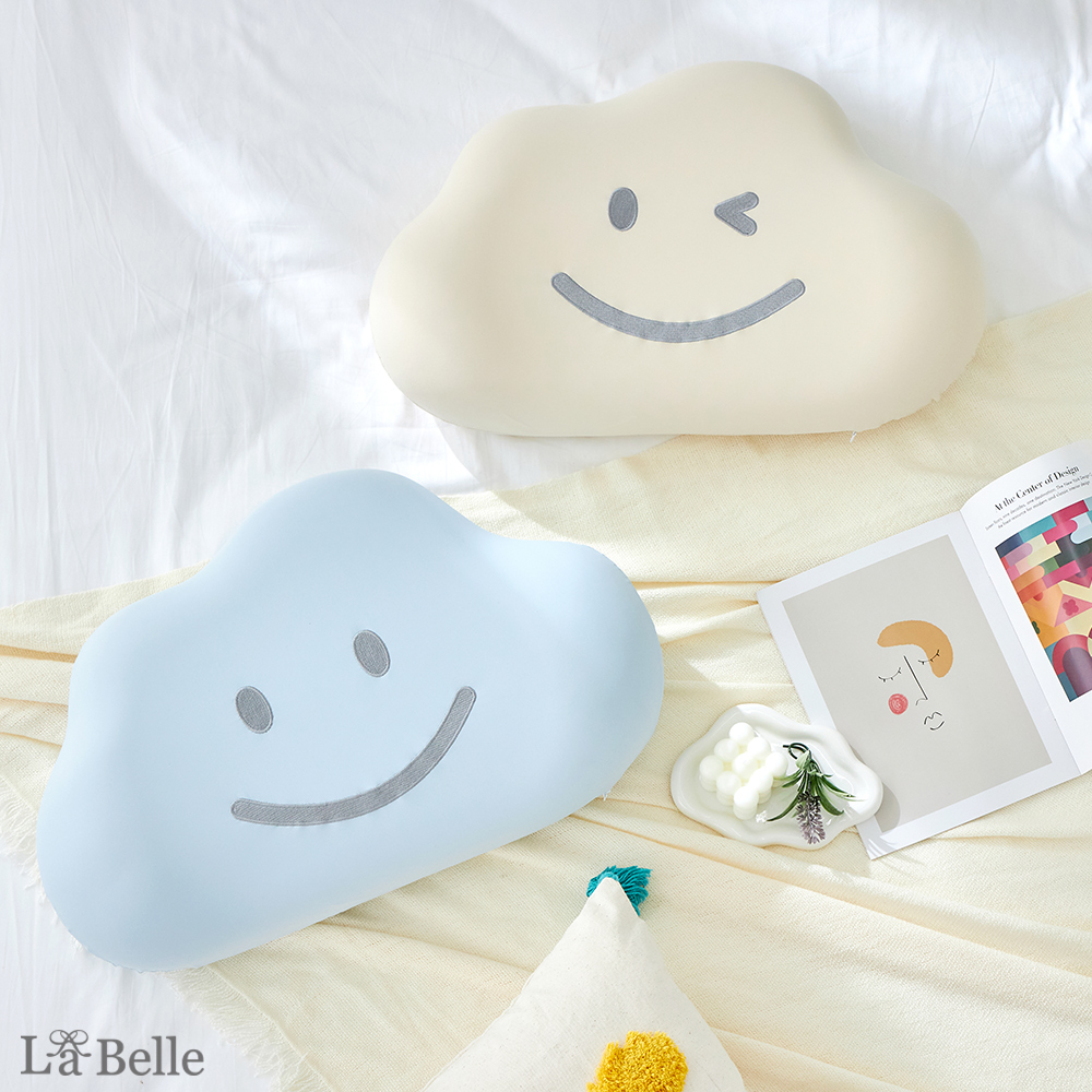 【Great Living 格蕾寢飾】義大利La Belle HAPPY : ) 涼感雲朵釋壓舒眠枕 記憶枕 枕頭/枕套, , large