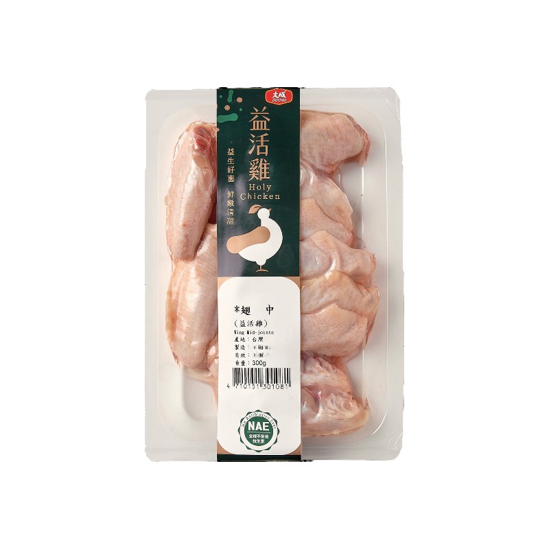 冷凍益活雞翅中300g, , large