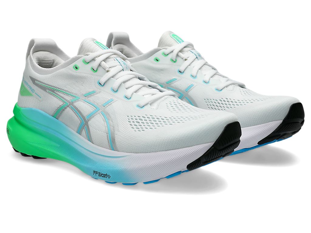 [秉宸] ASICS GEL-KAYANO 31 慢跑鞋 白x螢光 1011B867-100, , large