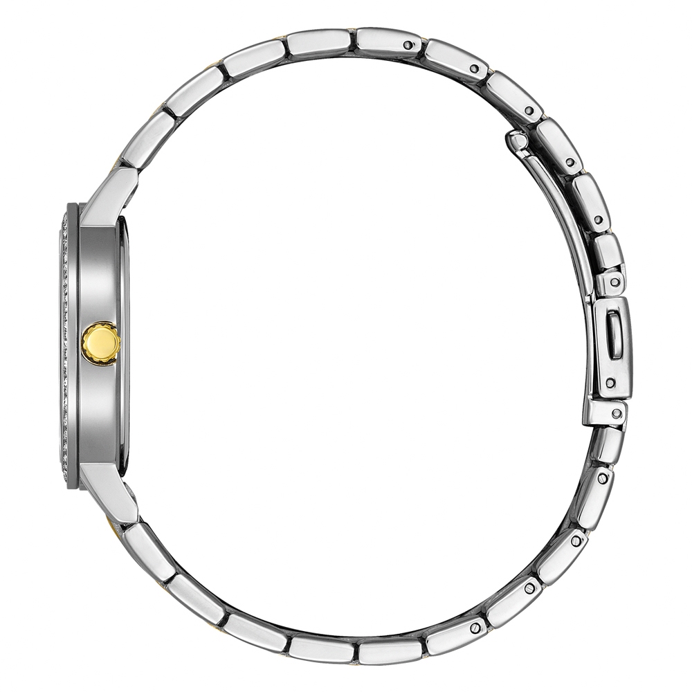 CITIZEN 星辰 晶鑽珍珠貝石英女錶-香檳金/31.2mm EL3104-54D, , large