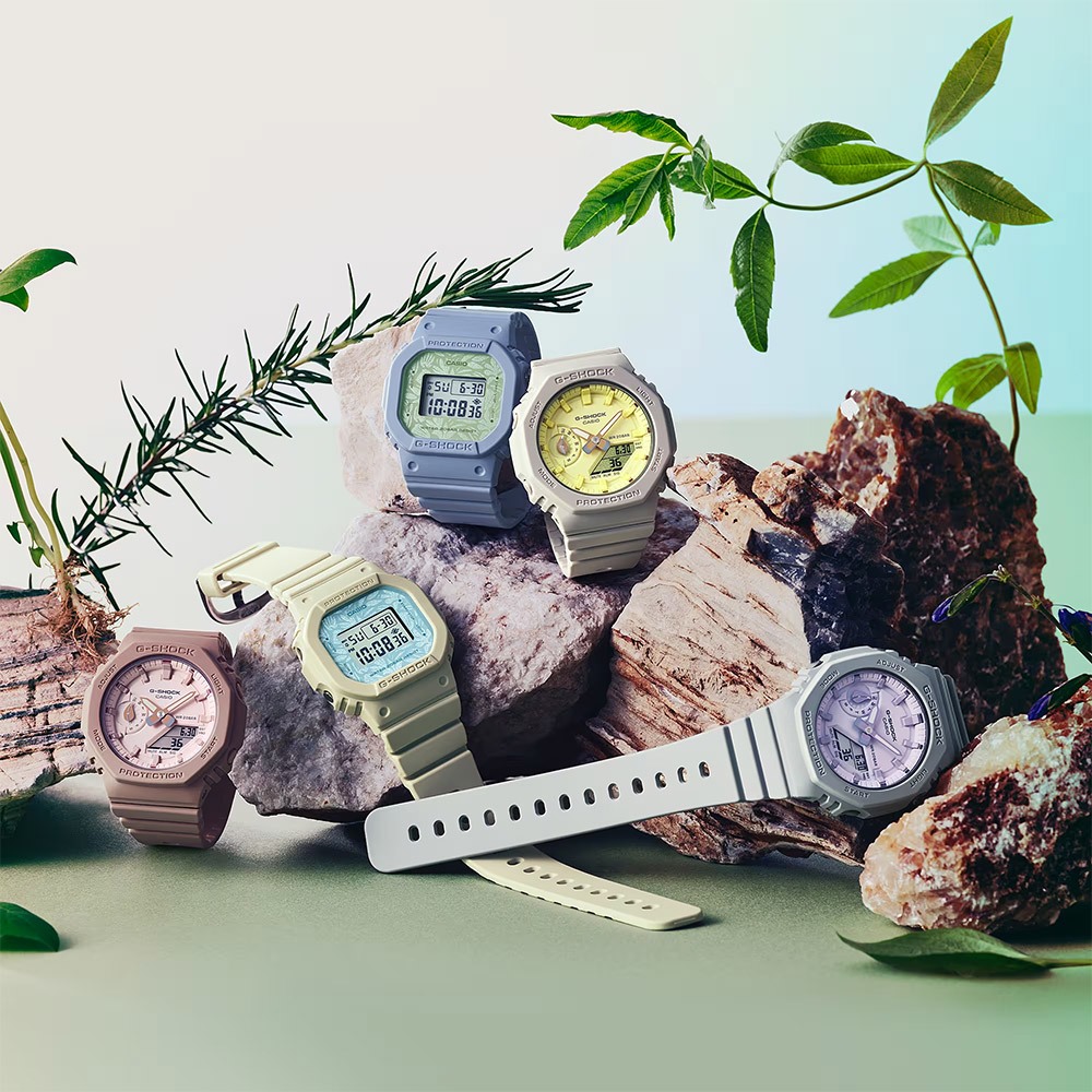 CASIO 卡西歐 G-SHOCK 草本系列女錶-嫩芽綠 GMD-S5600NC-2, , large