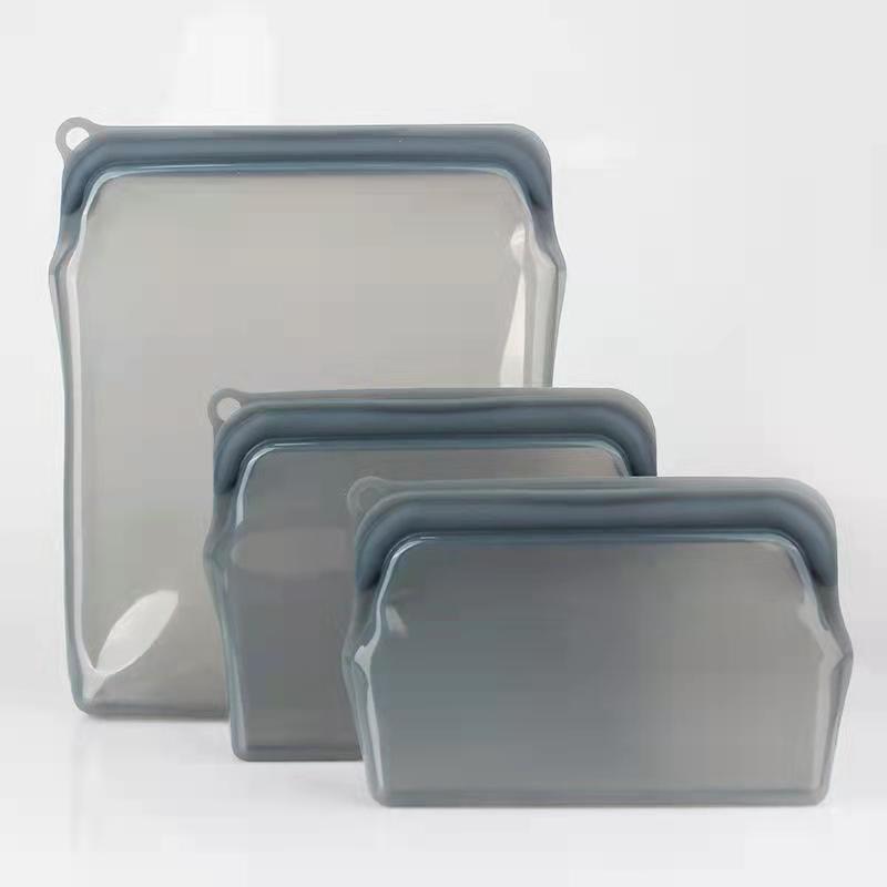 [JC ECO BELIEVER] 黑曜灰1960ml超密封系列保鮮袋 矽膠食物袋 食物袋 矽膠袋 矽膠密封保鮮袋 保鮮袋 舒肥袋 夾鏈袋 密封袋  Eco Believer, , large