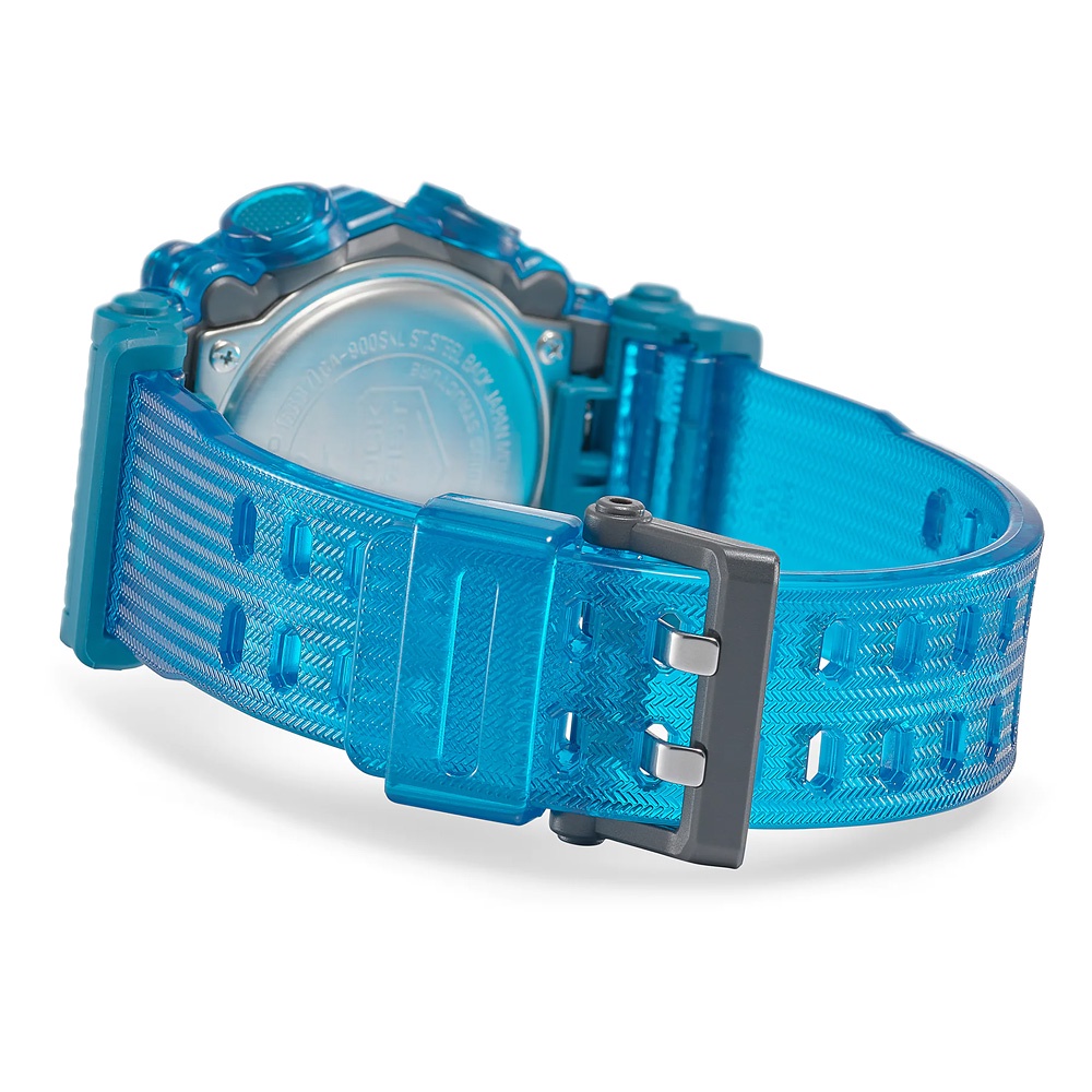 CASIO 卡西歐 G-SHOCK 炫彩音浪 工業風雙顯手錶-科技藍 GA-900SKL-2A, , large