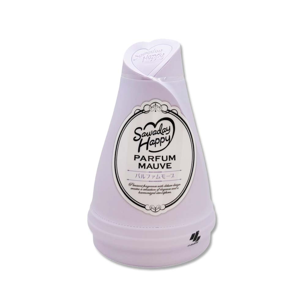 [日日好物]日本Kobayashi小林製藥-Sawaday Happy室內放置型固體消臭芳香劑120g/瓶-茉莉花香(紫)(廁所空氣清新香氛膏,分解異味除臭凝膠罐,車內脫臭擴香淨味盒), , large