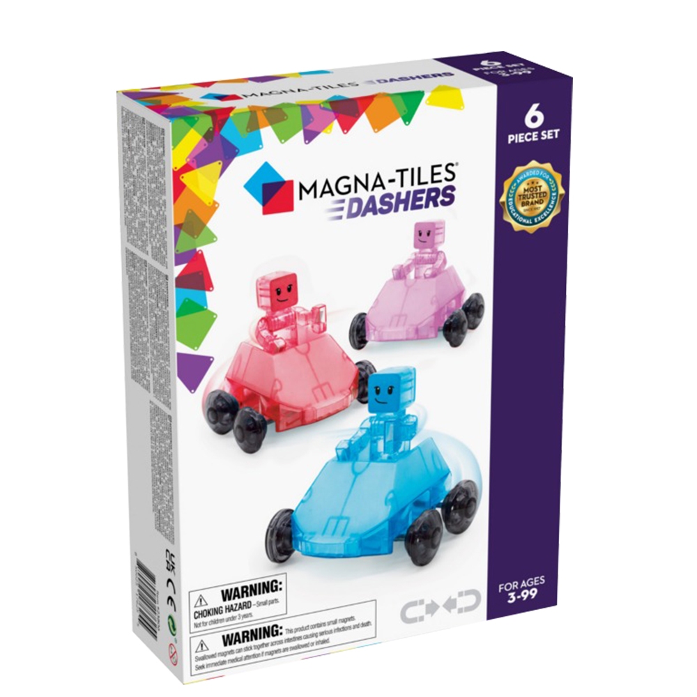 Magna-Tiles 磁力積木-魔幻小飛車六件組, , large