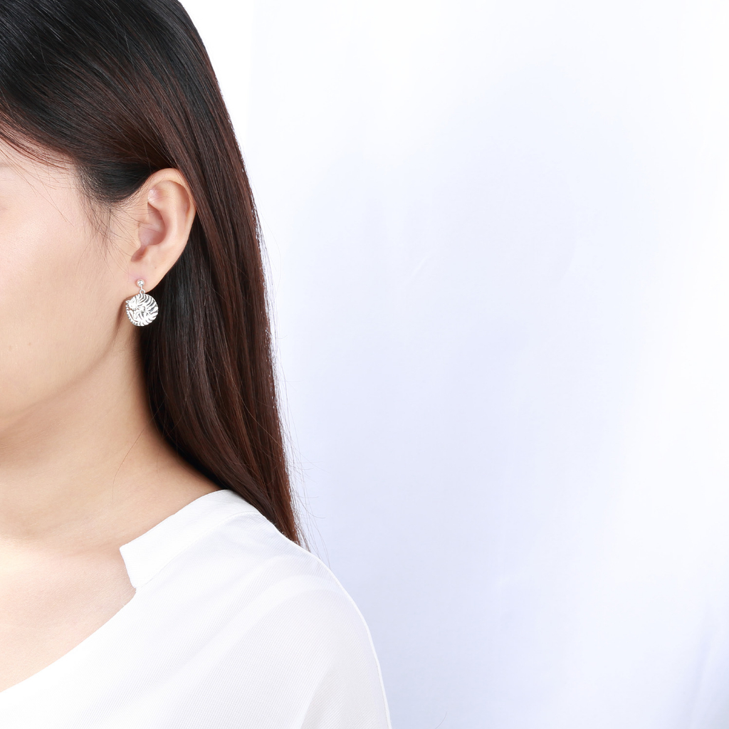 【Angel & Me】虎斑貓 貓 貓咪 一對 s925 純銀 耳環 耳夾 情人節 聖誕節 禮物, , large