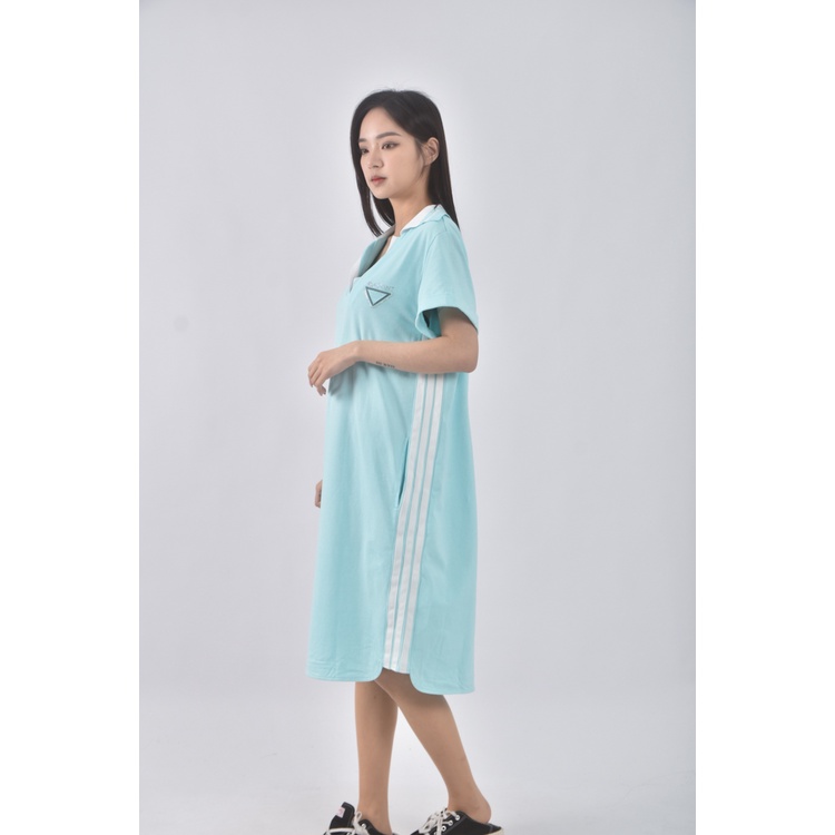 (S) kao meifen棉質藍色洋裝二手衣, , large