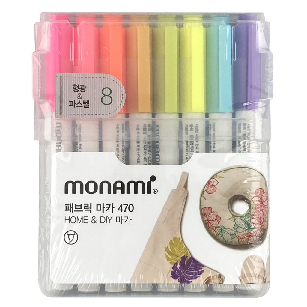 AP普思 MONAMI 布料彩繪筆/軟毛-8色組(G0047008), , large